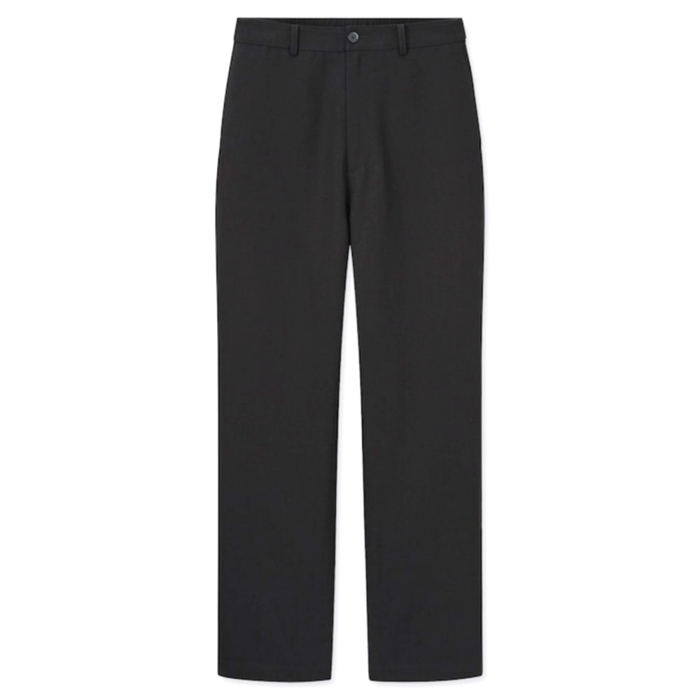 Uniqlo Linen Blend Relaxed Straight Pants